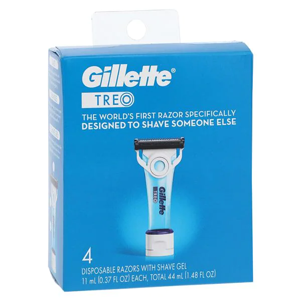 Razor Gillette Treo 11mL Shave Gel Disposable Sa .. .  .  
